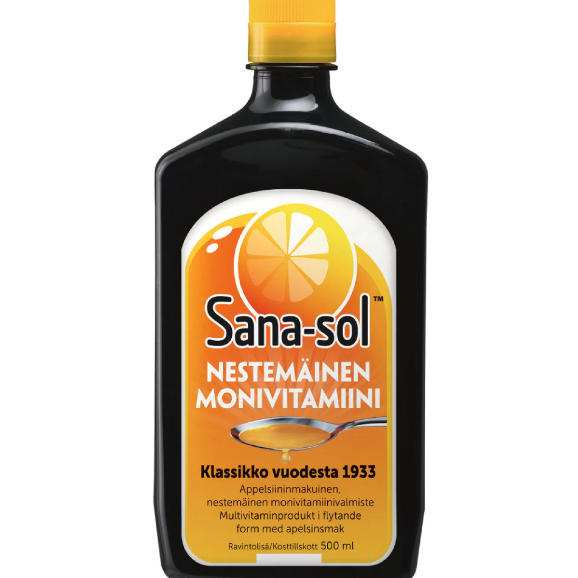 Sana-sol Nestemäinen monivitamiini - appelsiininmakuinen