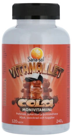 Sana-Sol Vitanallet Cola monivitamiinivalmiste 120 kpl
