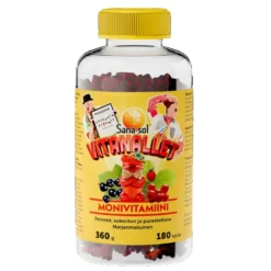 Sana-Sol Vitanallet Sairaalaklovnit marjanmakuinen monivitamiini 180 kpl