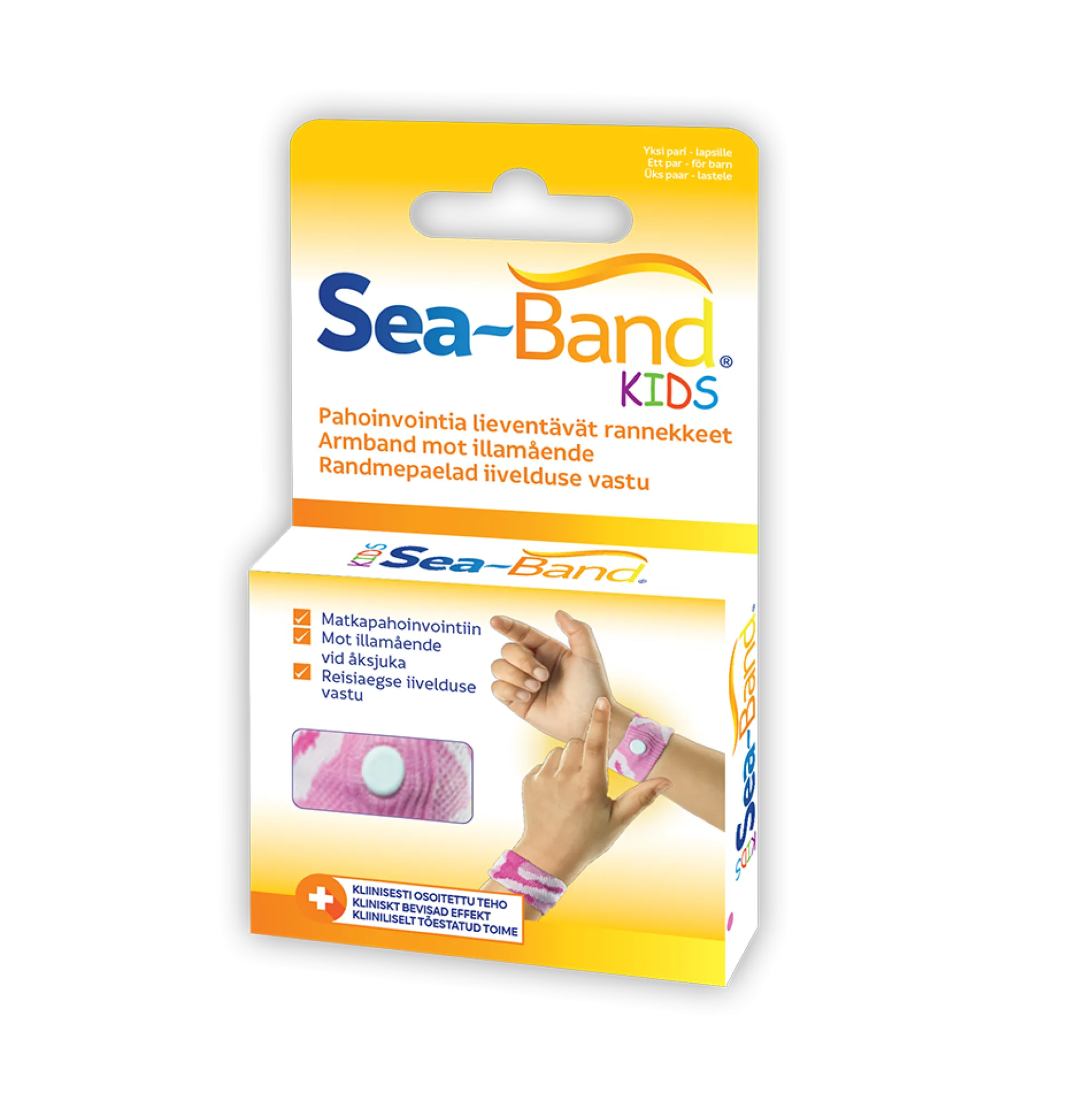 Sea-Band Kids pahoinvointirannekkeet lapselle