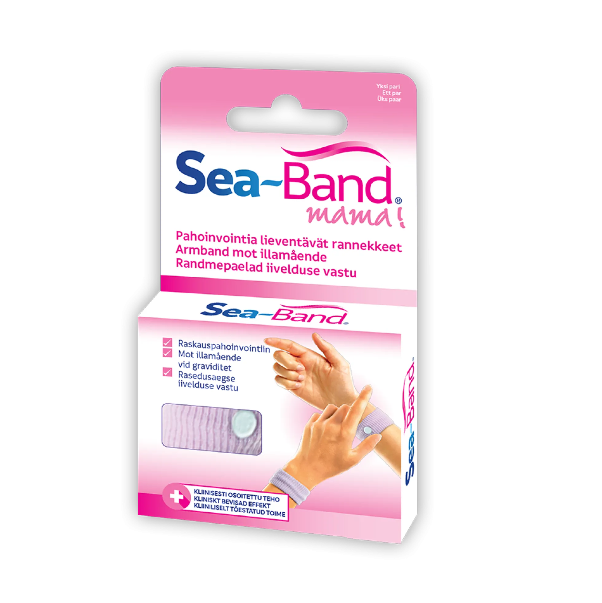 Sea-Band Mama pahoinvointirannekkeet