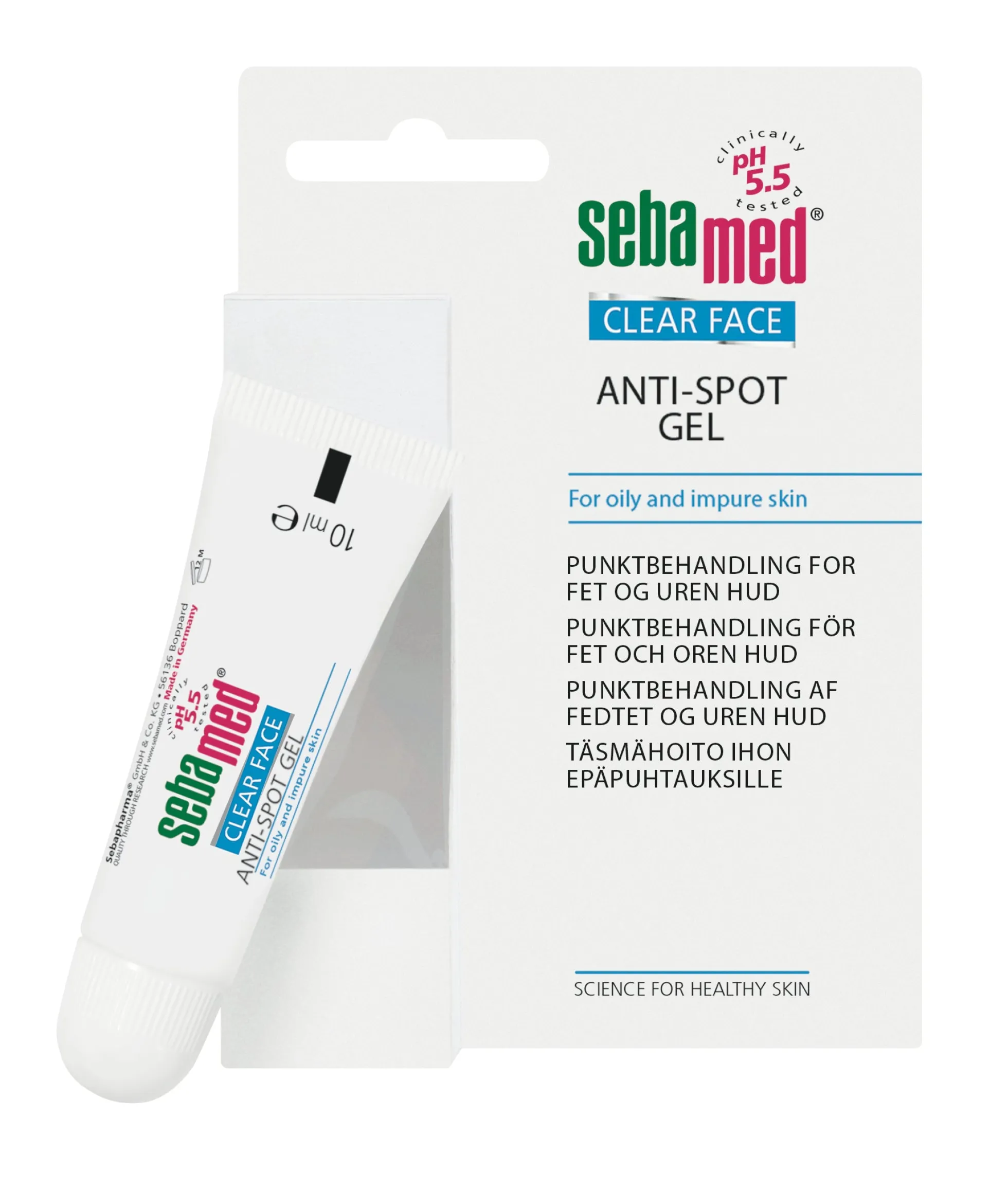 Sebamed Clear Face Anti-Spot Gel geelipuikko finneille 10 ml