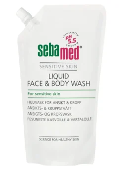 SEBAMED LIQUID FACE & BODY WASH 1000 ml täyttöpussi