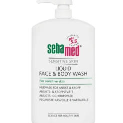 Sebamed Liquid Face & Body Wash -pesuneste 1000 ml pumppupullo