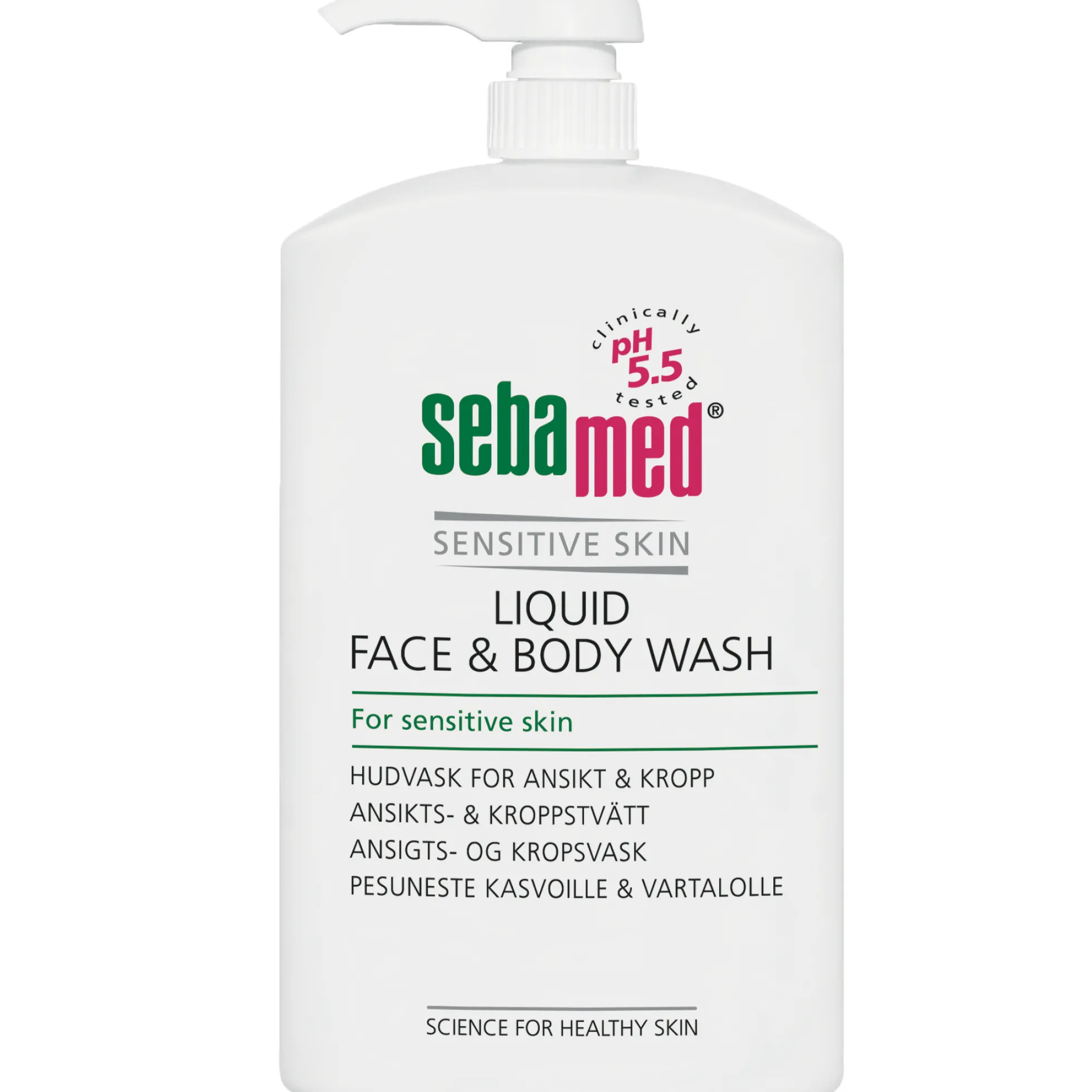 Sebamed Liquid Face & Body Wash -pesuneste 1000 ml pumppupullo