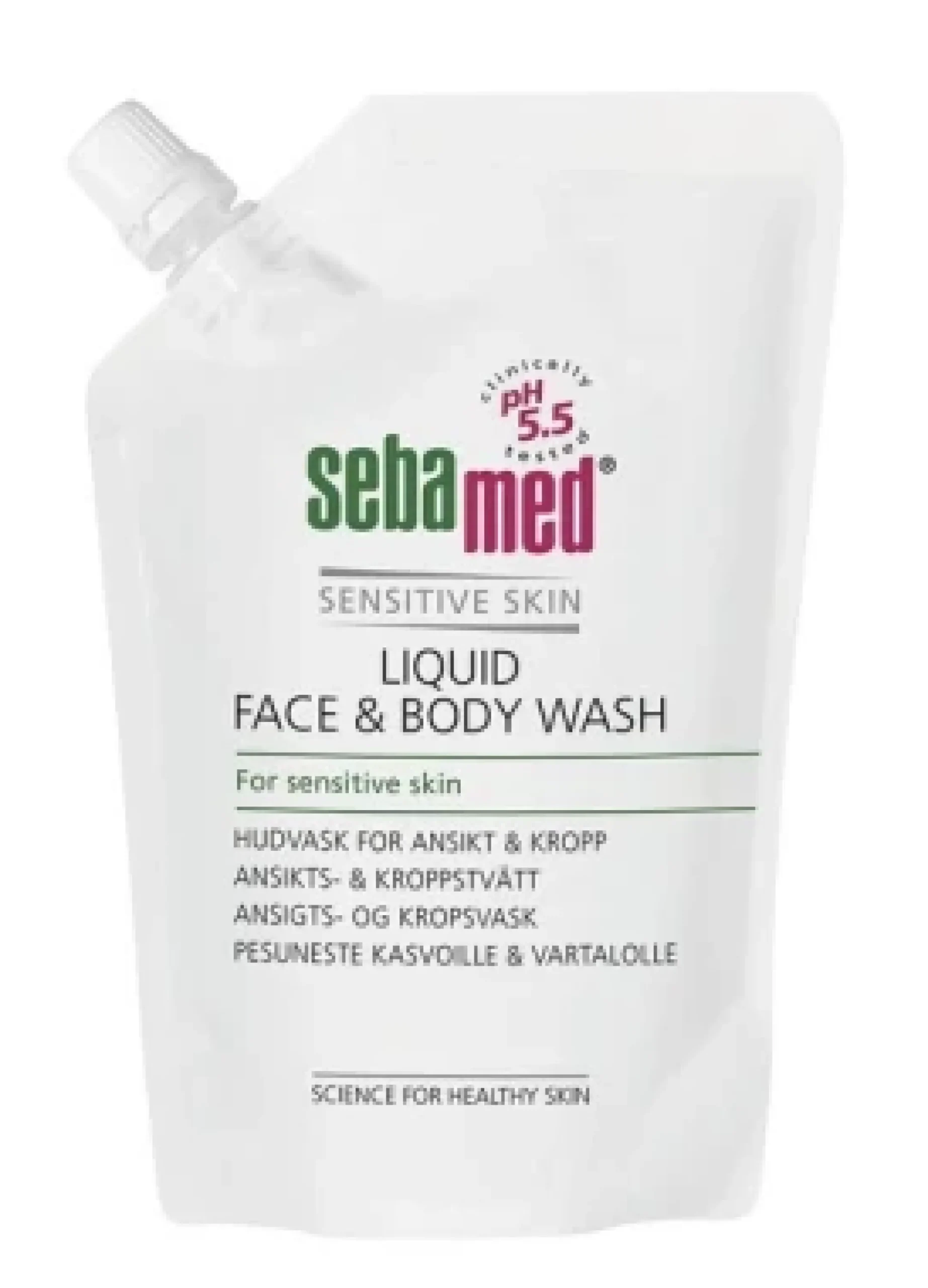 SEBAMED LIQUID FACE&BODY WASH - pesuneste 400 ML täyttöpussi