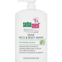 Sebamed Olive Face & Body Wash -pesuneste 1000 ml pumppupullo