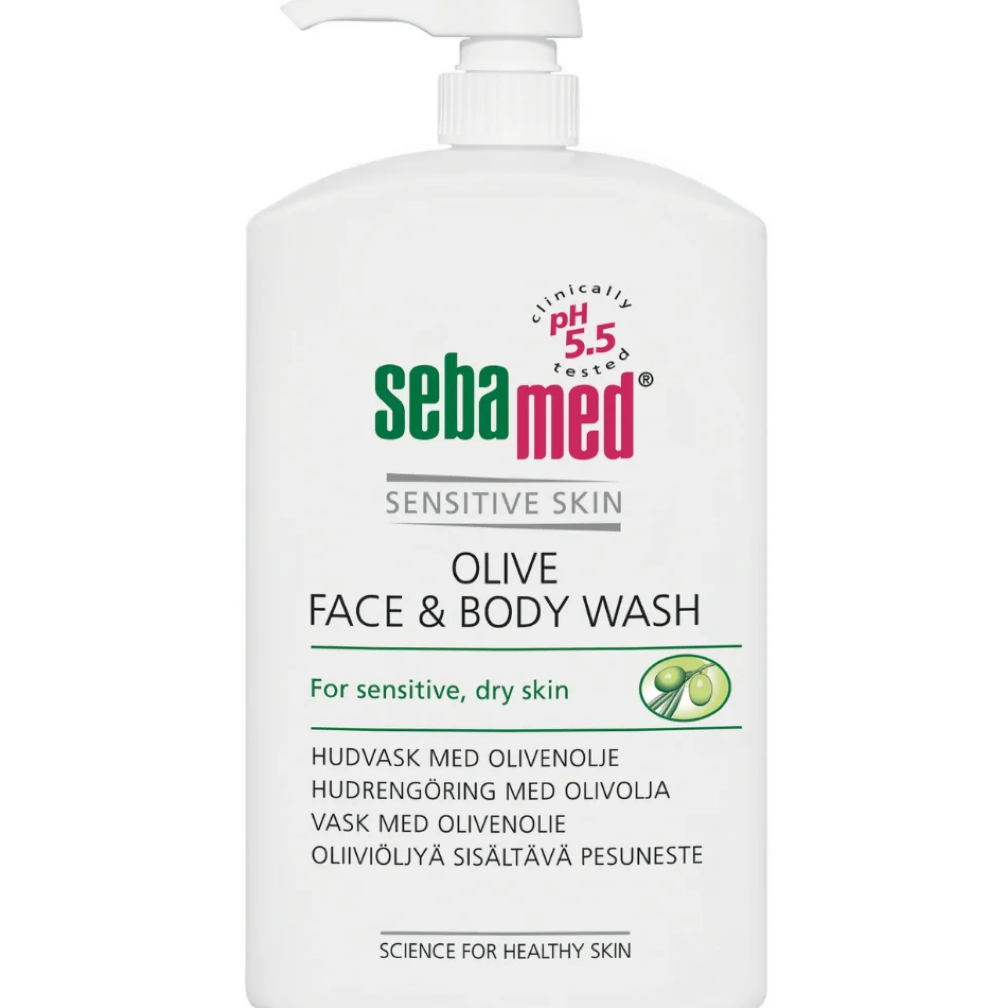 Sebamed Olive Face & Body Wash -pesuneste 1000 ml pumppupullo