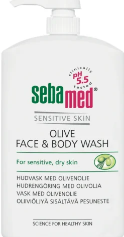 Sebamed Olive Face & Body Wash -pesuneste 1000 ml pumppupullo