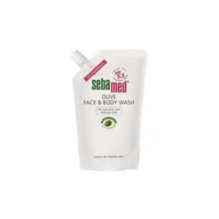 SEBAMED OLIVE FACE & BODY WASH -pesuneste 1000 ml täyttöpussi