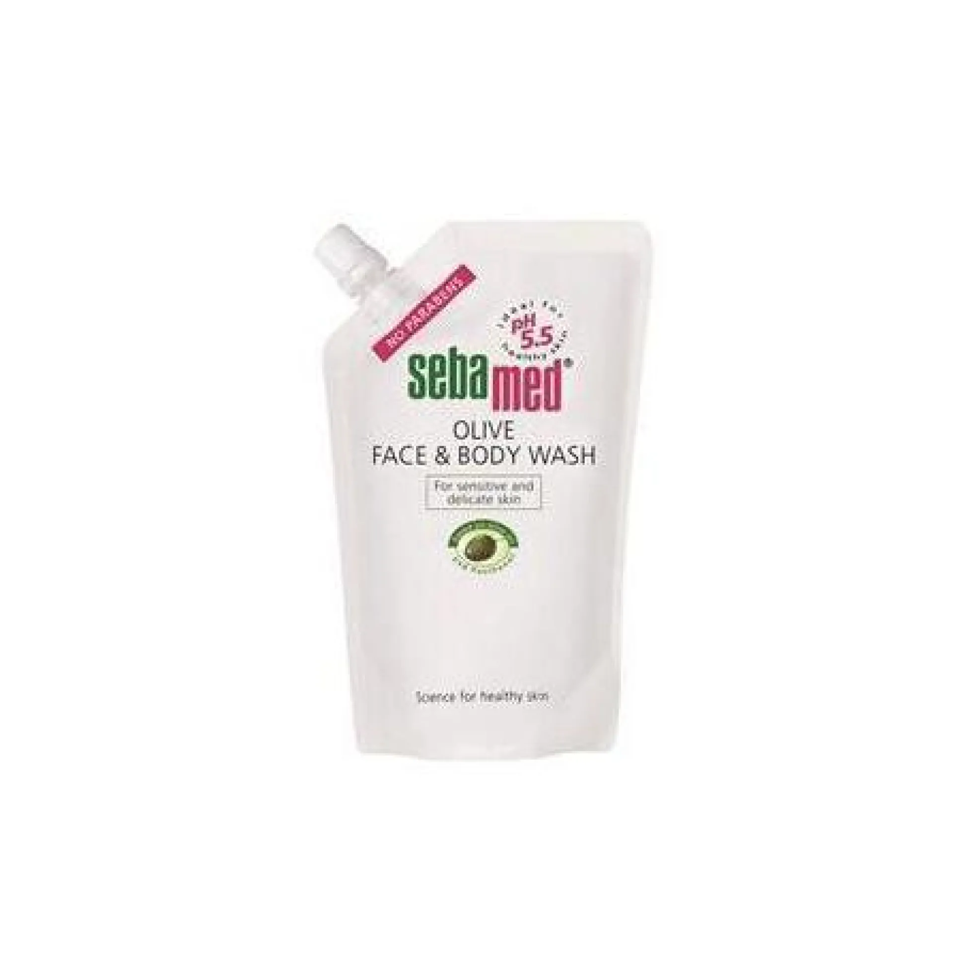 SEBAMED OLIVE FACE & BODY WASH -pesuneste 1000 ml täyttöpussi