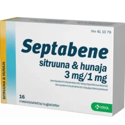 Septabene Sitruuna & hunaja 3/1 mg imeskelytabletti