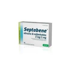 Septabene Sitruuna & seljankukka 3/1 mg imeskelytabletti