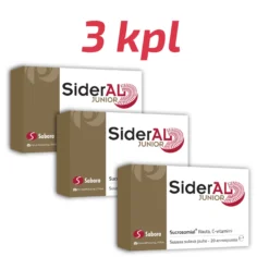 SiderAL Junior säästöpakkaus 3 x 20 pss
