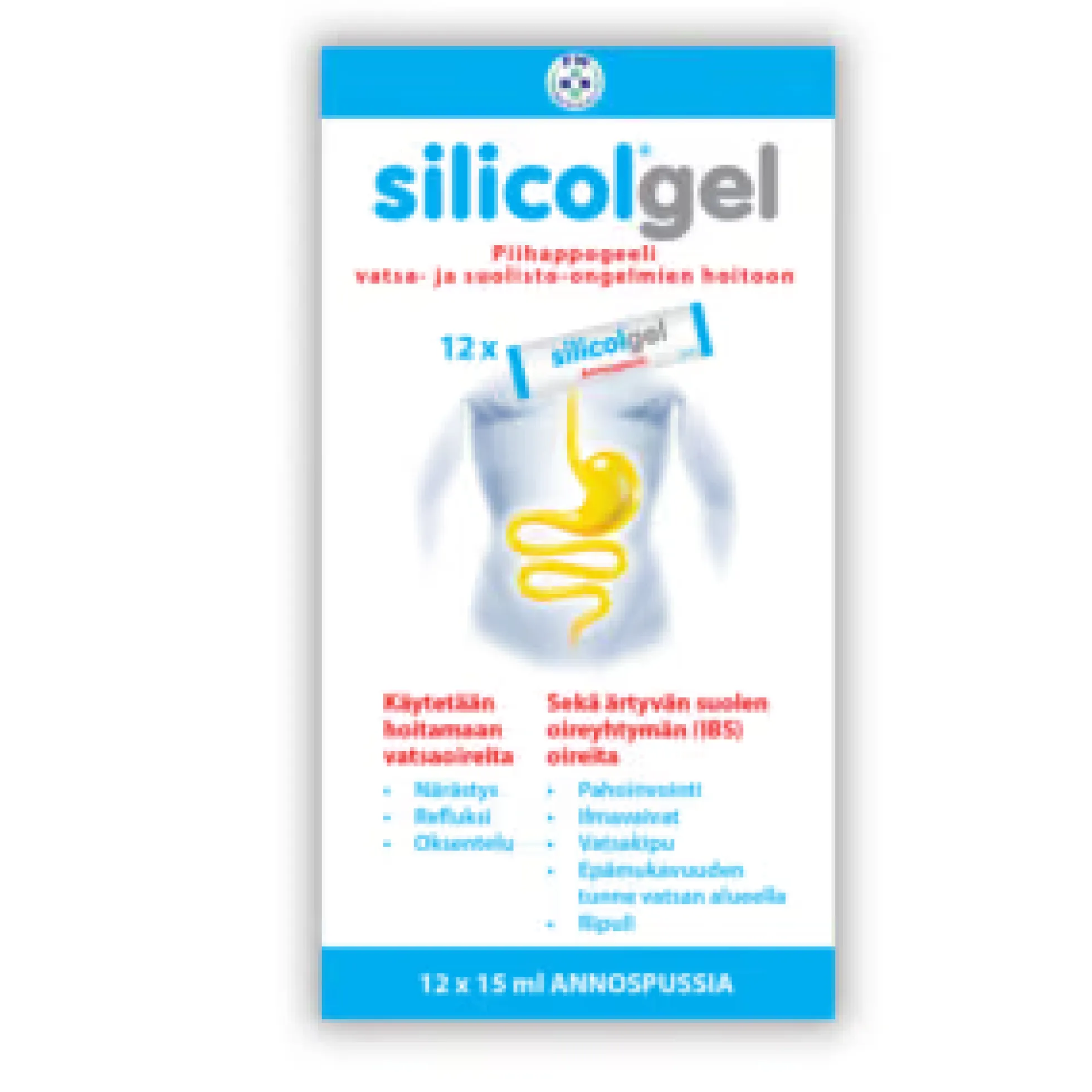 Silicolgel piihappogeeli annospussit 12 x 15 ml