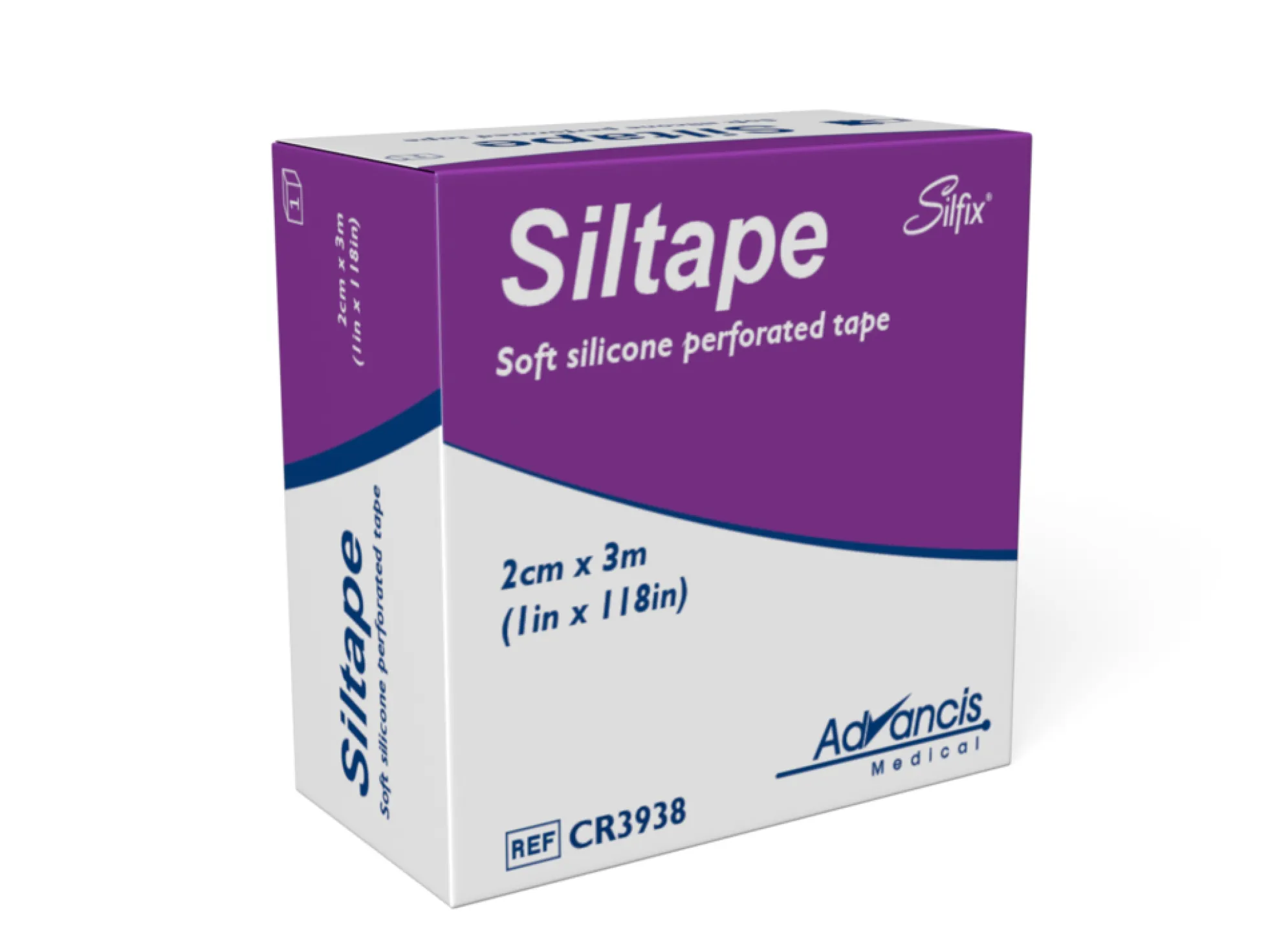 Siltape lääkinnällinen silikoniteippi 2cm x 3m