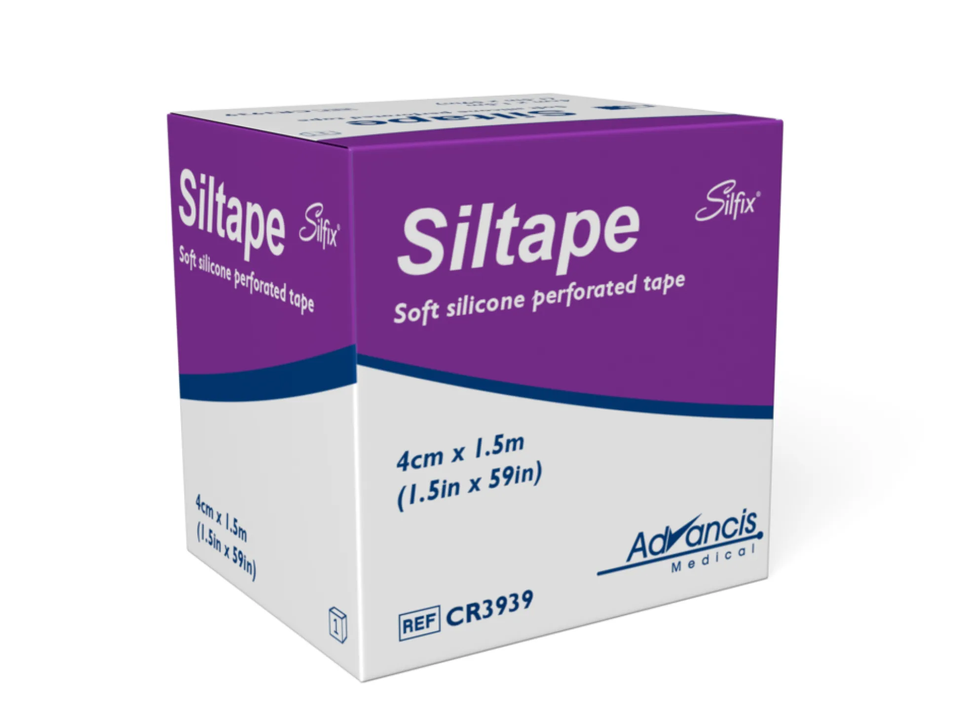 Siltape lääkinnällinen silikoniteippi 4cm x 1,5m