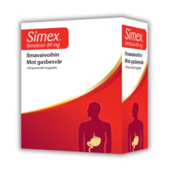 Simex 80 mg purutabl simeticon - ilmavaivojen hoitoon