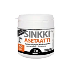 Sinkki Asetaatti lakritsi 60 tabl.