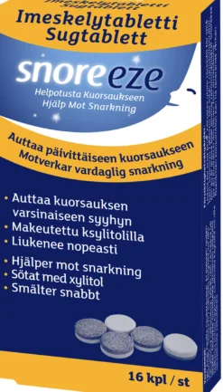 Snoreeze imeskelytabletti
