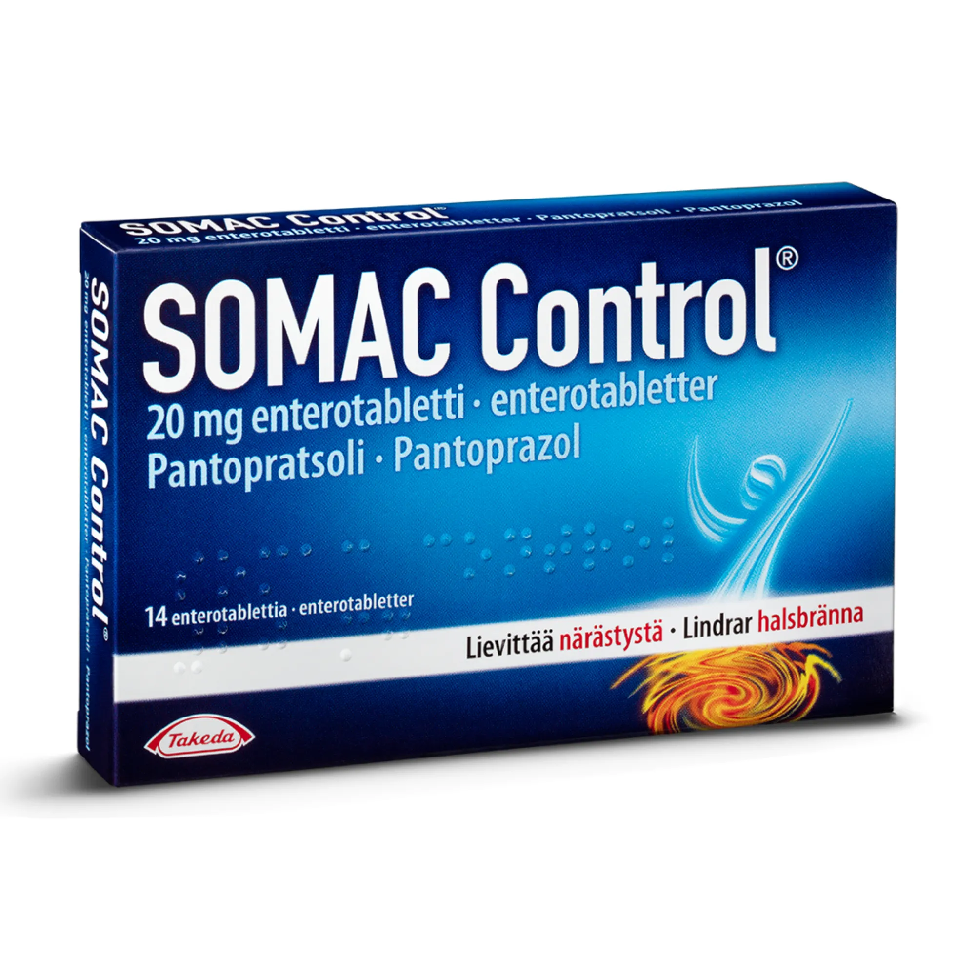 SOMAC CONTROL 20 mg tabletti närästyksen hoitoon -eri kokoja