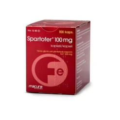 SPARTOFER 100 mg kapseli -rautalääke eri kokoja