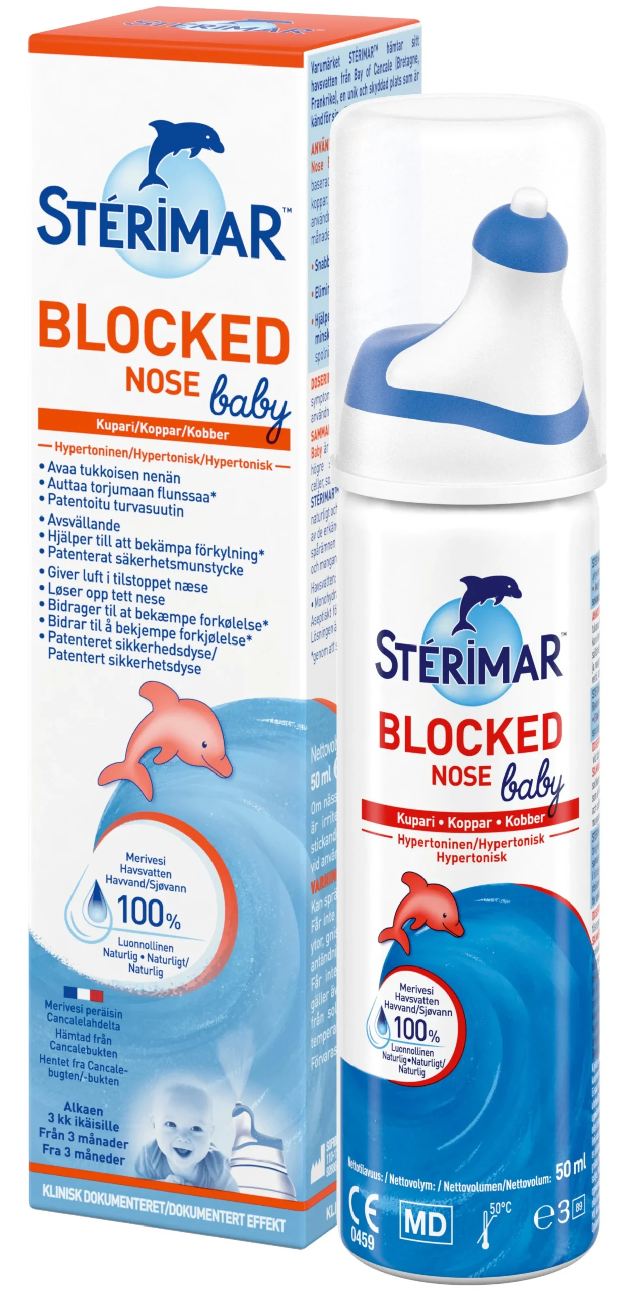 Stérimar Blocked Nose Baby hypertoninen nenäsuihke 50 ml