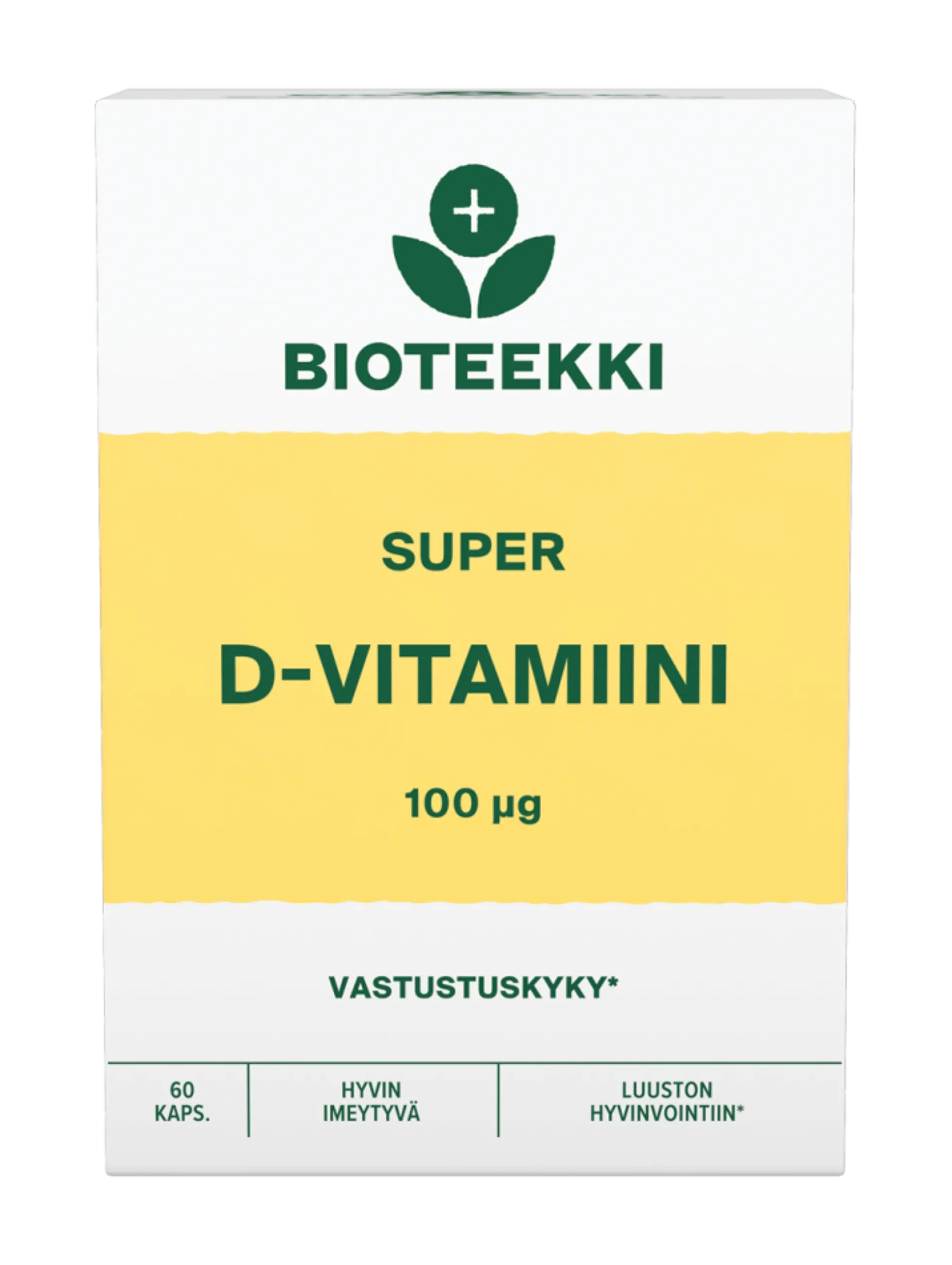 Super D-vitamiini 100 mikrog. kapseli 60 kpl
