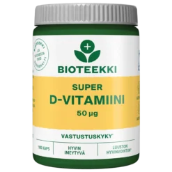 Super D-vitamiini 50 mikrog. kapseli 100 kpl