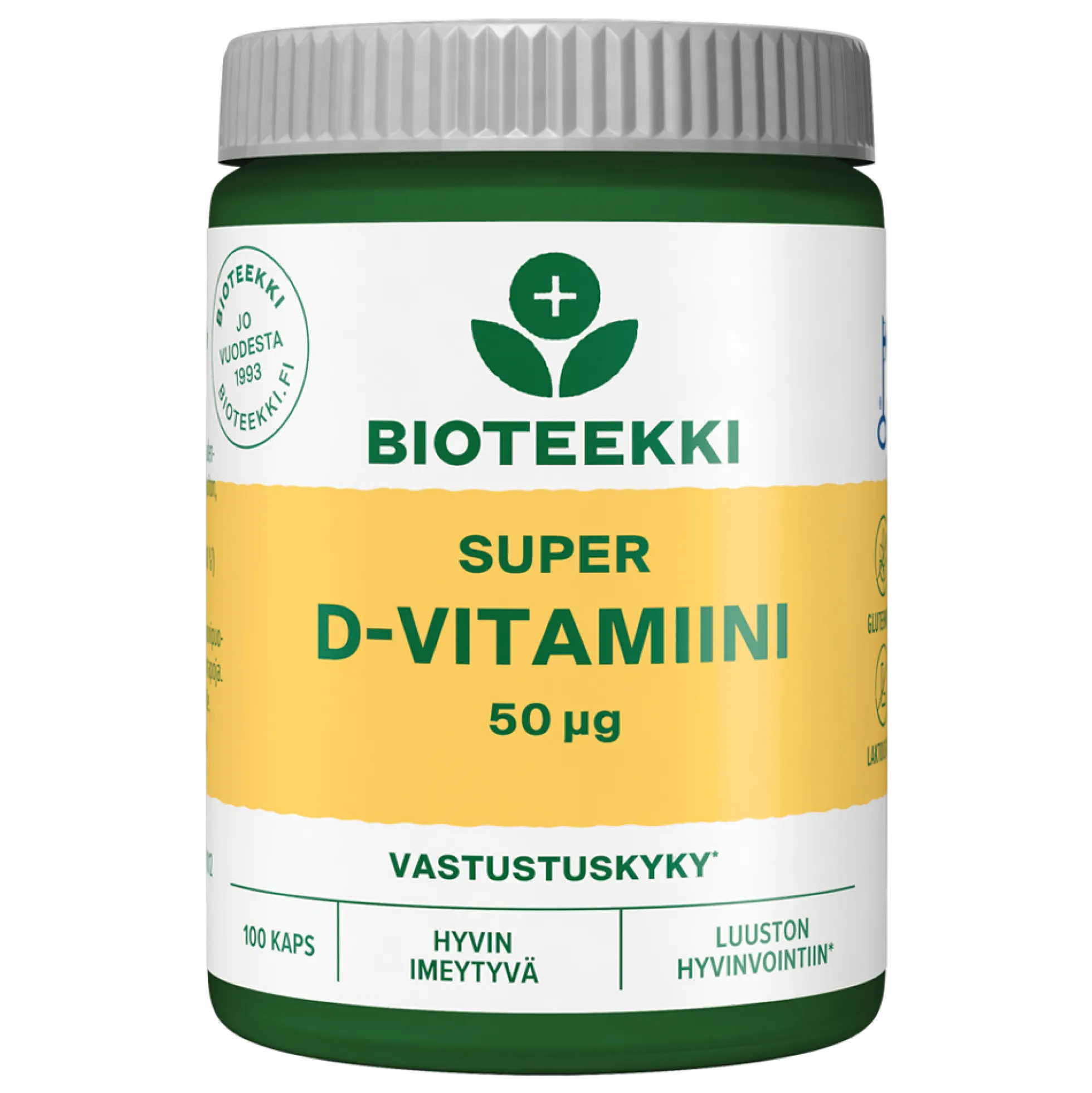 Super D-vitamiini 50 mikrog. kapseli 100 kpl