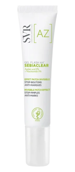 SVR Sebiaclear gel Flash4H näkymätön geelilaastari epäpuhtauksille 15 ml