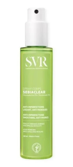 SVR Sebiaclear Spray Corps epäpuhtauksia hoitava suihke vartalolle 150 ml
