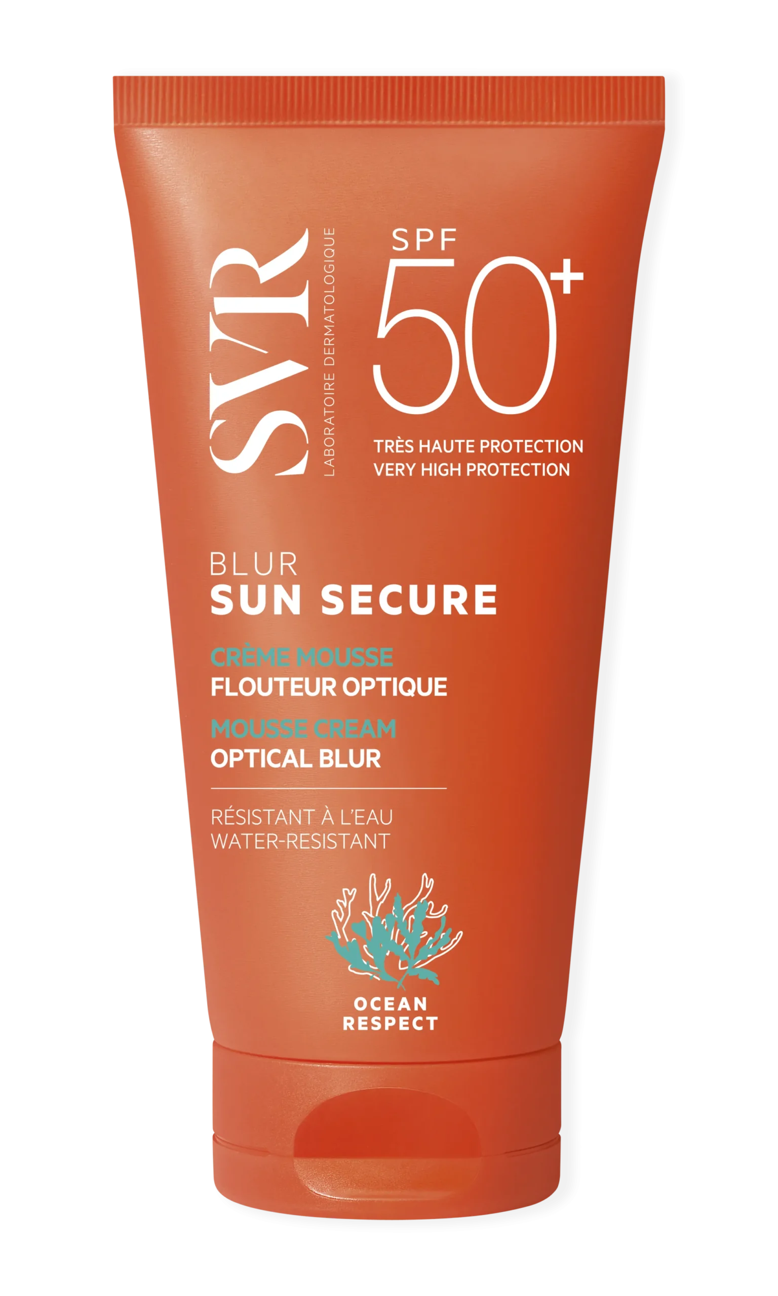 SVR SUN SECURE BLUR SPF50+ aurinkosuojamousse kasvoille 50 ml HAJUSTEETON