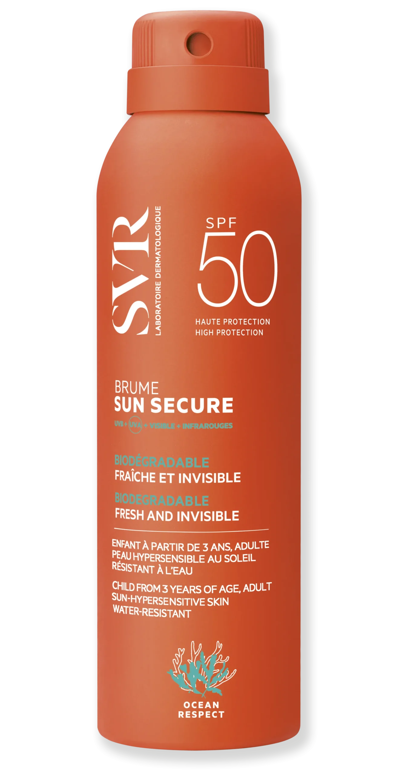 SVR SUN SECURE BRUME SPF50 aurinkovesi 200 ml