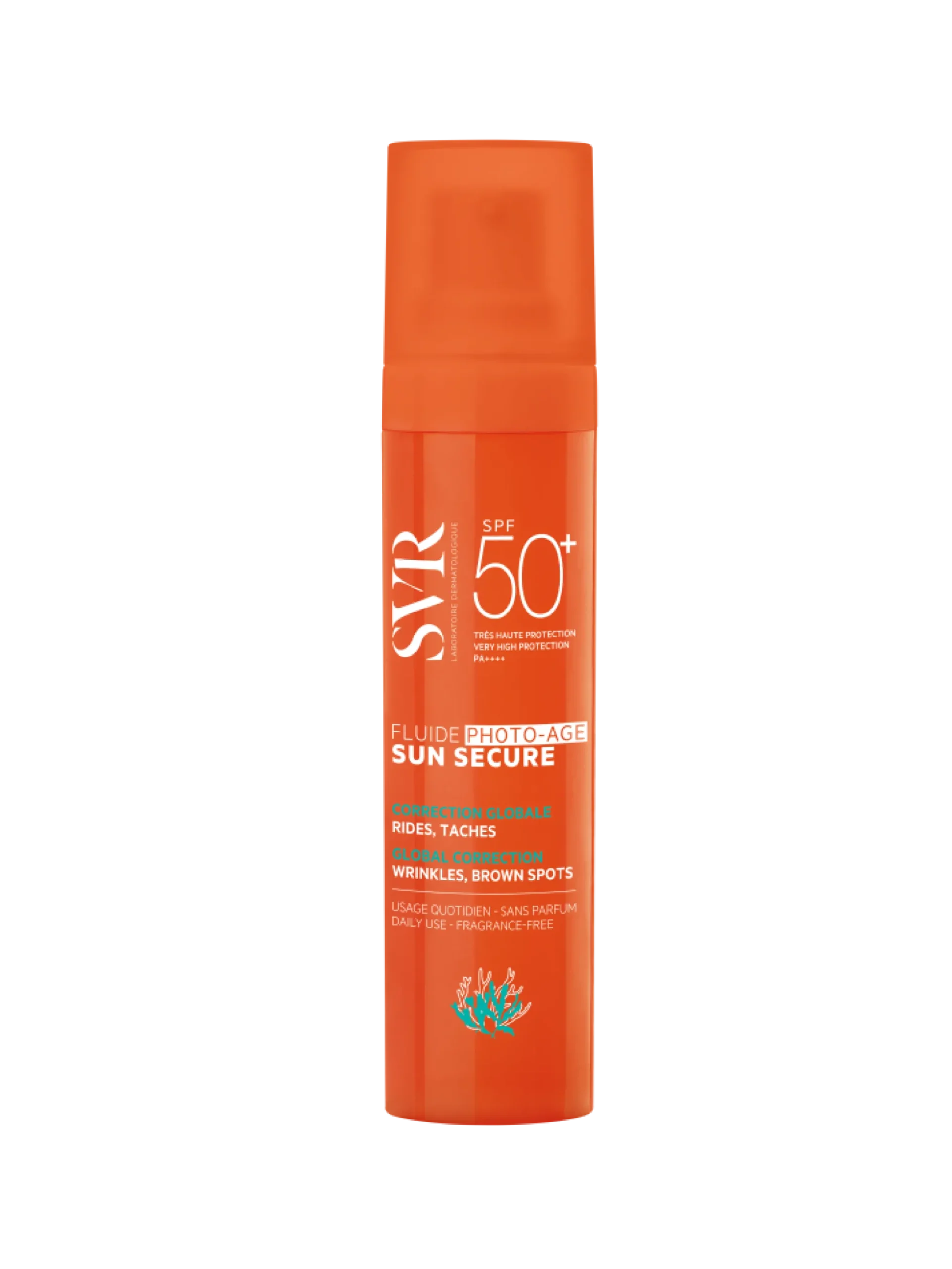 SVR SUN SECURE Photo-Age Fluide SPF50+ aurinkosuojavoide ikääntymisen merkkeihin 40 ml