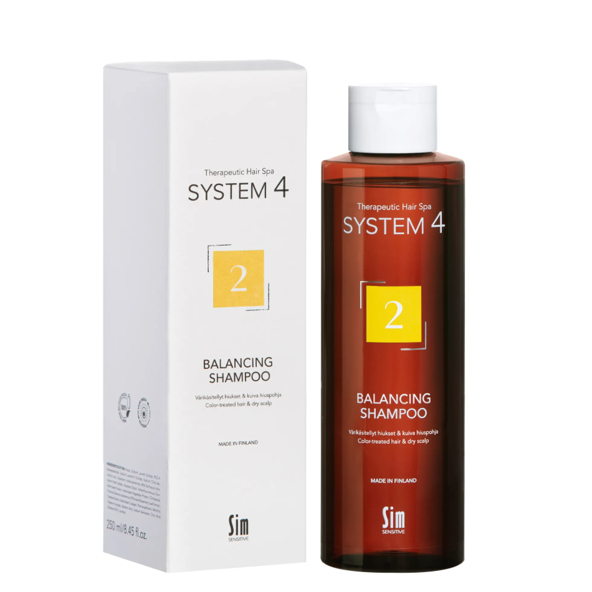 SYSTEM4 2 Balancing shampoo kuiva/hilseilevä 250 ml