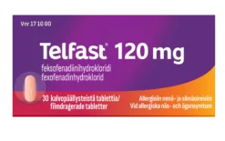 Telfast 120 mg tabletti -eri kokoja