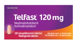 Telfast 120 mg tabletti -eri kokoja