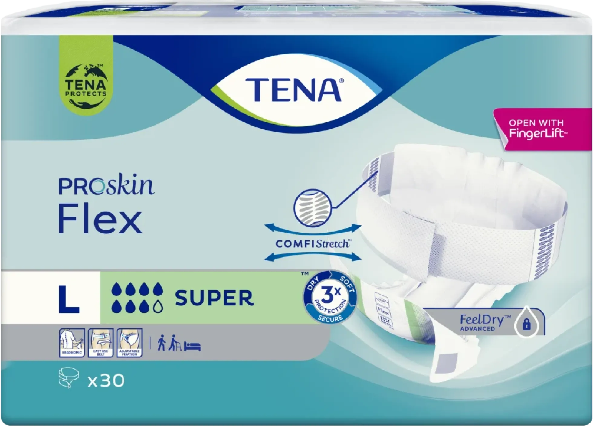 TENA FLEX SUPER 30 kpl -eri kokoja