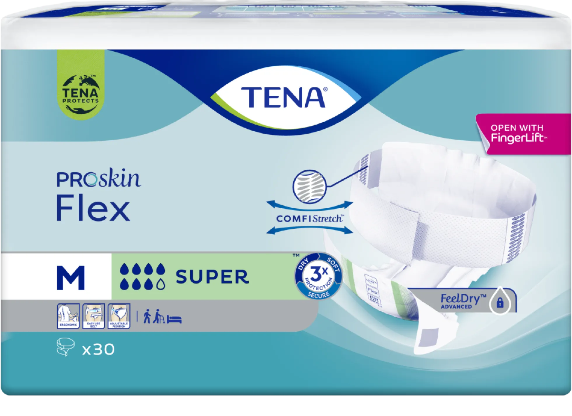 TENA FLEX SUPER 30 kpl -eri kokoja