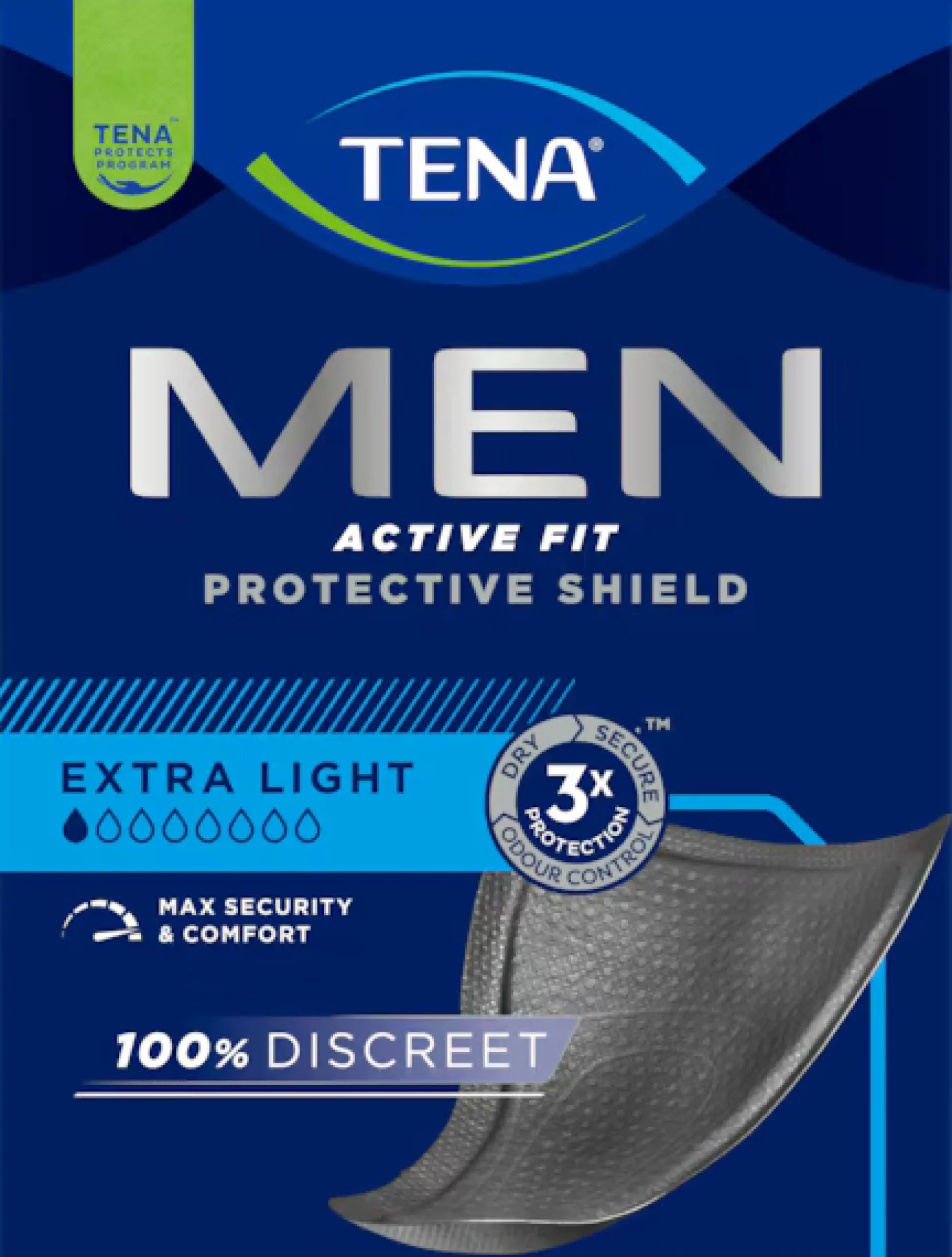 TENA Men Active Fit Protective Shield 14 kpl