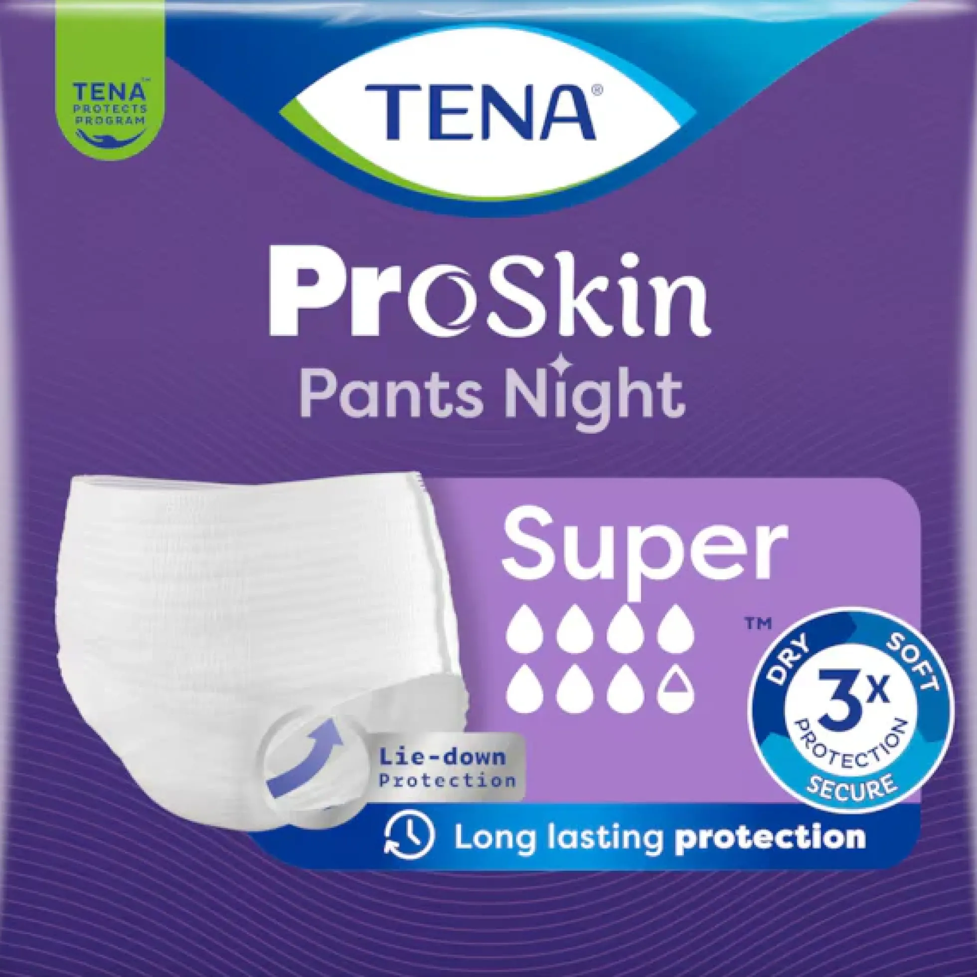 TENA ProSkin Pants Night Super L 10 kpl