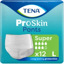 TENA PROSKIN PANTS SUPER L 12 kpl