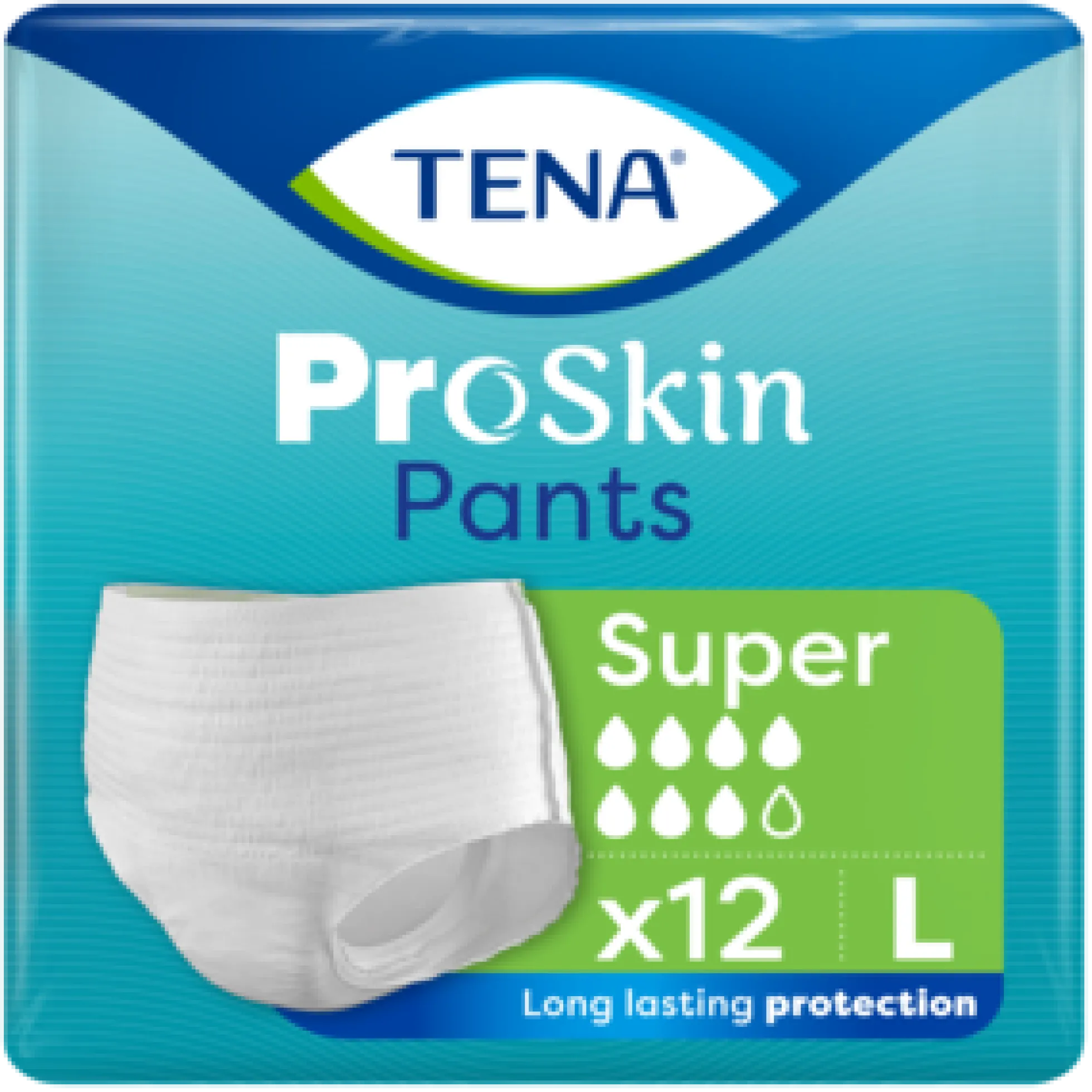 TENA PROSKIN PANTS SUPER L 12 kpl