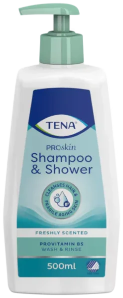 TENA shampoo & shower suihkushampoo 500 ml