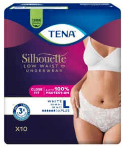 TENA Silhouette Plus L White Low Waist 10 kpl