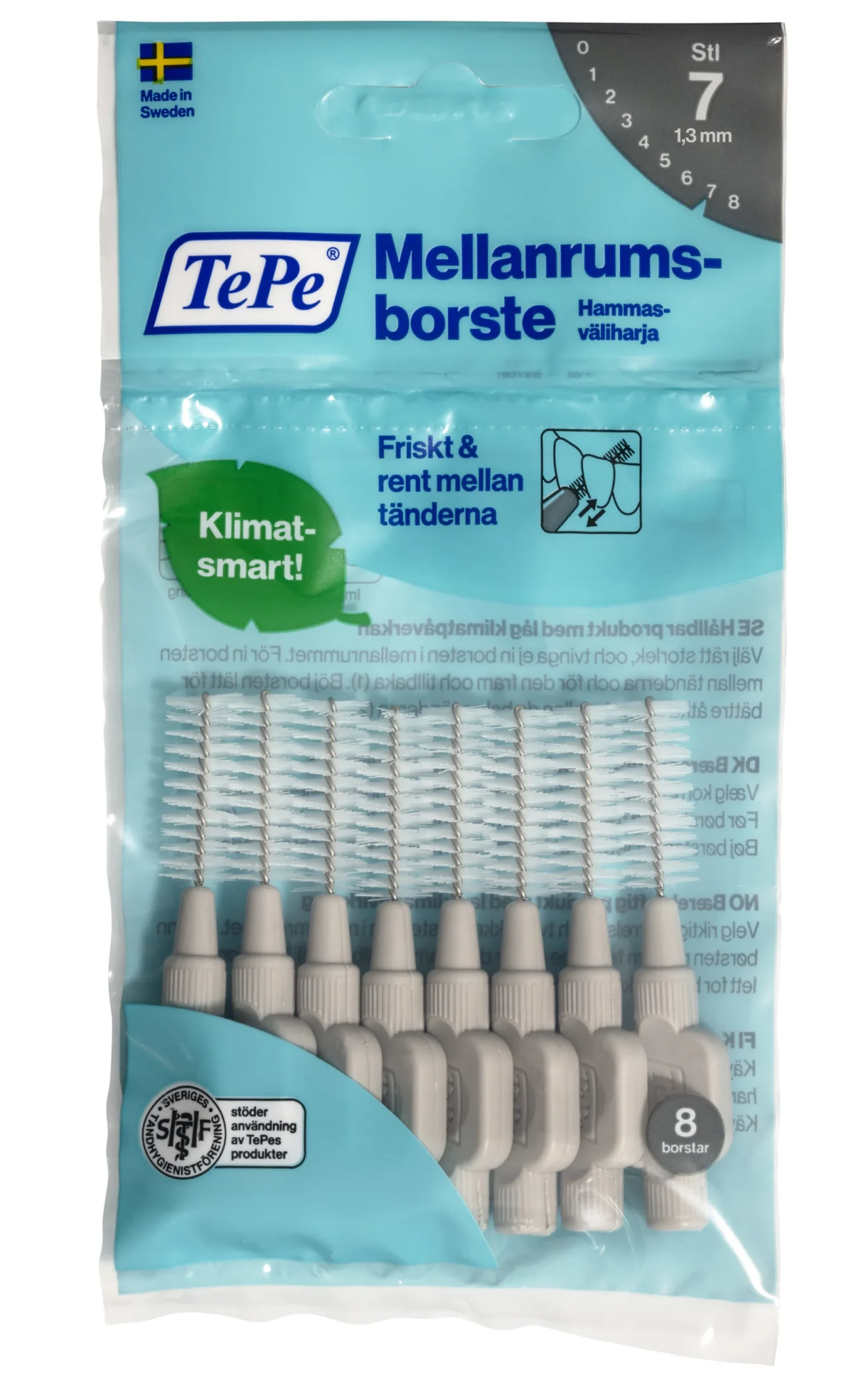 TePe hammasväliharjat 8 kpl -eri kokoja