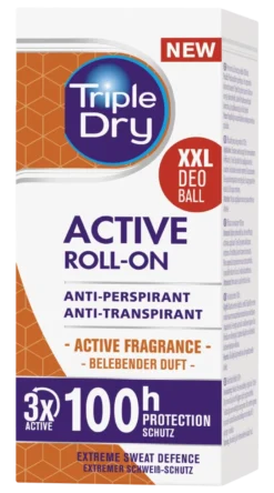 Triple Dry 100h Active Men antiperspirant roll-on tuoksu 50 ml