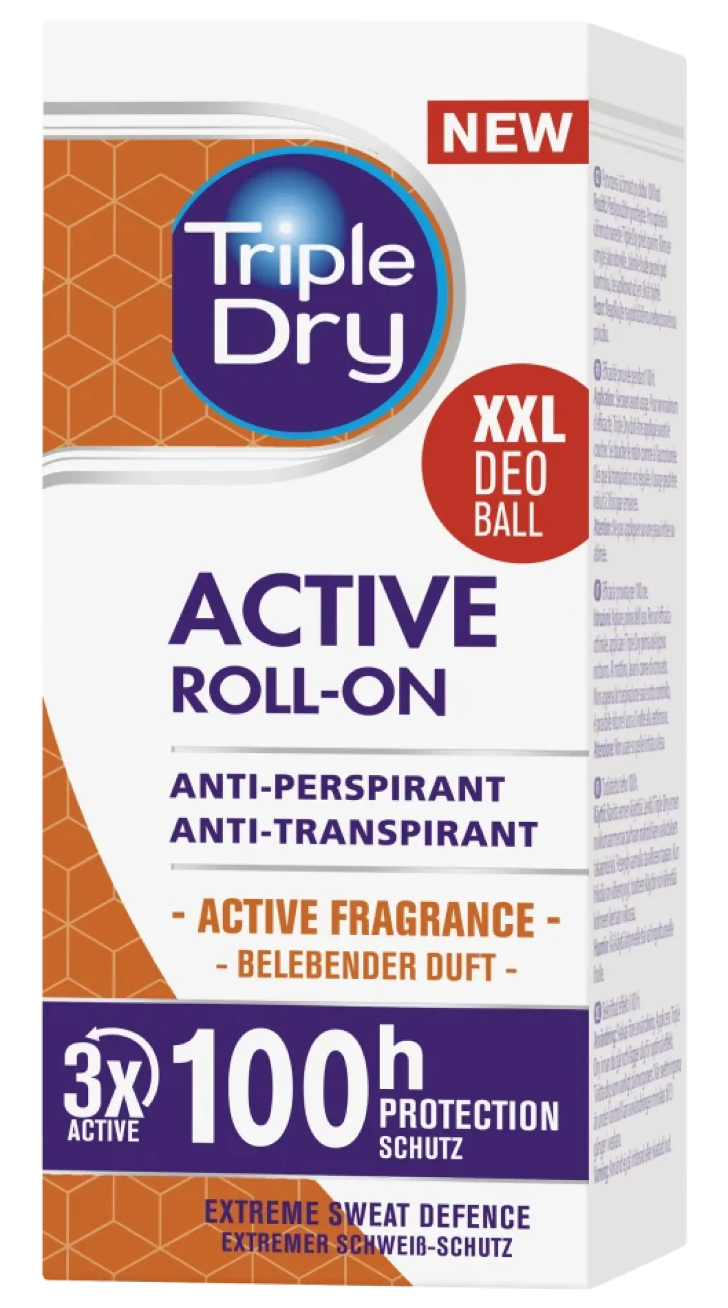 Triple Dry 100h Active Men antiperspirant roll-on tuoksu 50 ml