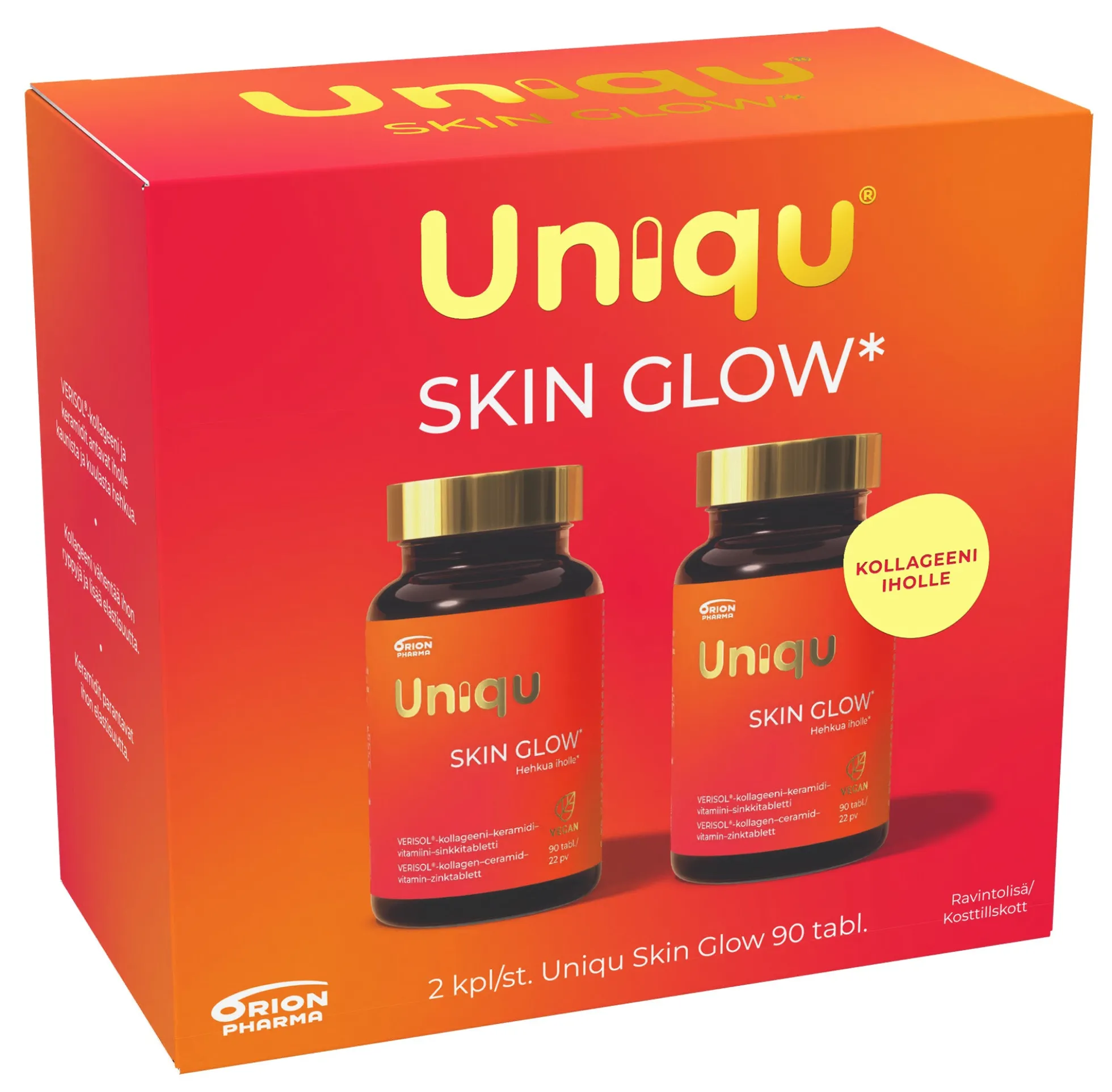 Uniqu Skin Glow Giftpack 2 x 90 tabl